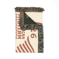 Dallas Elephant Skyline Woven Blanket — Angle | Dallas Republican Convention