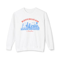Collector's Finish the Fight Crewneck — Front, White | Dallas Republican Convention
