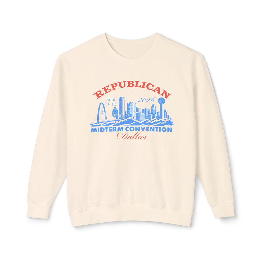Collector's Finish the Fight Crewneck — Front, Ivory | Dallas Republican Convention