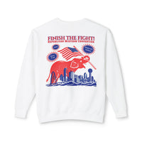 Collector's Finish the Fight Crewneck — Back, White | Dallas Republican Convention