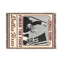 Trump Finish the Fight Woven Blanket — Front | Dallas Republican Convention