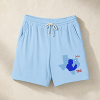 Texas Trump Navy/Red Lounge Shorts — Front, Hydrangea | Dallas Republican Convention