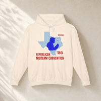 Texas Trump Navy/Red Hoodie — Front, Ivory | Dallas Republican Convention