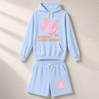 Texas Trump Sunburst Set — Hoodie + Shorts — Set, Hydrangea | Dallas Republican Convention
