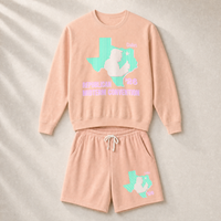 Texas Trump Green/Orange/Pink Set — Crewneck + Shorts — Set, Peachy | Dallas Republican Convention