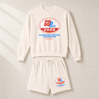 GO-Party! 2026 Set — Crewneck + Shorts — Set, Ivory | Dallas Republican Convention