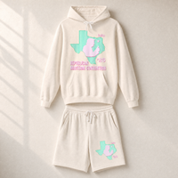 Texas Trump Green/Pink Set — Hoodie + Shorts — Set, Ivory | Dallas Republican Convention