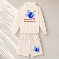 Texas Trump Navy/Red Set — Hoodie + Shorts — Set, Ivory | Dallas Republican Convention