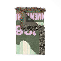 Texas Trump Green/Purple Woven Blanket — Angle | Dallas Republican Convention