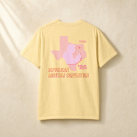 Texas Trump Sunburst 2-Sided Tee — Back, Banana | Dallas Republican Convention