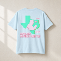 Texas Trump Green/Pink 2-Sided Tee — Back, Chambray | Dallas Republican Convention