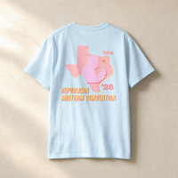 Texas Trump Sunburst 2-Sided Tee — Back, Chambray | Dallas Republican Convention