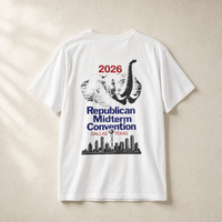 Retro Convention Tee — Back, White | Dallas Republican Convention