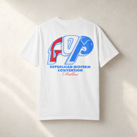 Vintage GOP 2-Sided Tee — Back, White | Dallas Republican Convention