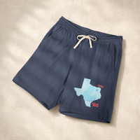 Texas Trump Baby-Blue/Red Lounge Shorts — Context, Blue Jean | Dallas Republican Convention