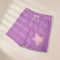Texas Trump Sunburst Lounge Shorts — Context, Neon Violet | Dallas Republican Convention