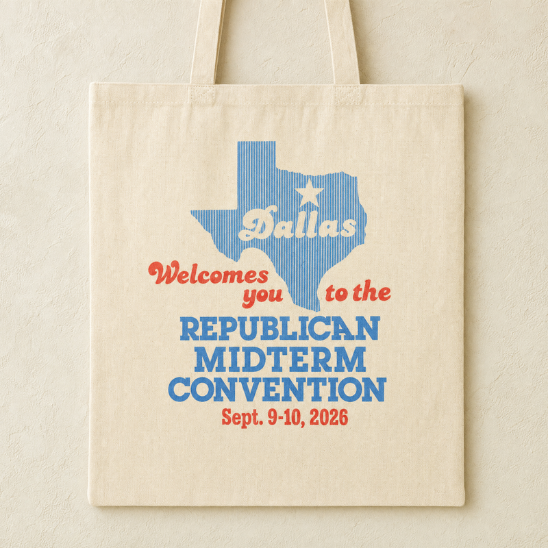 Dallas Welcomes You '26 Tote Bag — Front | Dallas Republican Convention