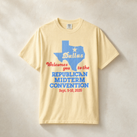 Dallas Welcomes You '26 Tee — Front, Banana | Dallas Republican Convention