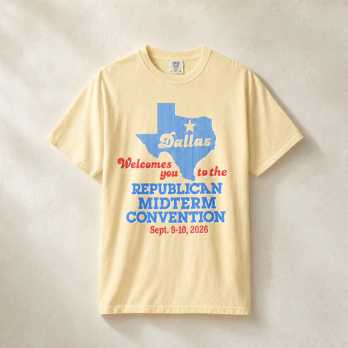 Dallas Welcomes You '26 Tee — Front, Banana | Dallas Republican Convention