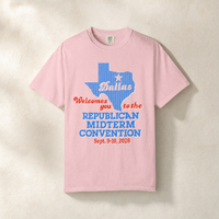 Dallas Welcomes You '26 Tee — Front, Blossom | Dallas Republican Convention