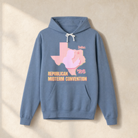 Texas Trump Sunburst Hoodie — Front, Blue Jean | Dallas Republican Convention