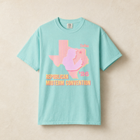 Texas Trump Sunburst Tee — Front, Chalky Mint | Dallas Republican Convention