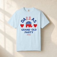 Dallas ♥ Boots Tee — Front, Chambray | Dallas Republican Convention