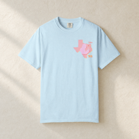 Texas Trump Sunburst 2-Sided Tee — Front, Chambray | Dallas Republican Convention