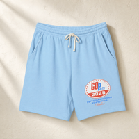 GO-Party! 2026 Lounge Shorts — Front, Hydrangea | Dallas Republican Convention