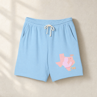 Texas Trump Sunburst Lounge Shorts — Front, Hydrangea | Dallas Republican Convention