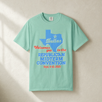 Dallas Welcomes You '26 Tee — Front, Island Reef | Dallas Republican Convention