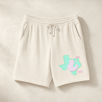 Texas Trump Green/Pink Lounge Shorts — Front, Ivory | Dallas Republican Convention