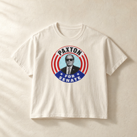 Paxton for Senate Boxy Tee — Front, Ivory | Dallas Republican Convention
