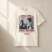 Trump Finish the Fight Front Tee — Front, Ivory | Dallas Republican Convention