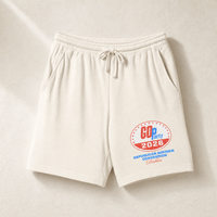 GO-Party! 2026 Lounge Shorts — Front, Ivory | Dallas Republican Convention