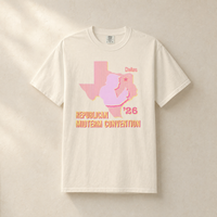 Texas Trump Sunburst Tee — Front, Ivory | Dallas Republican Convention