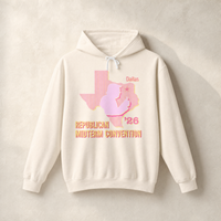 Texas Trump Sunburst Hoodie — Front, Ivory | Dallas Republican Convention