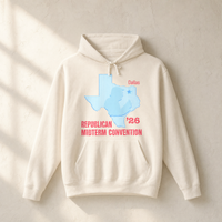 Texas Trump Baby-Blue/Red Hoodie — Front, Ivory | Dallas Republican Convention