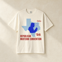 Texas Trump Navy/Red Tee — Front, Ivory | Dallas Republican Convention