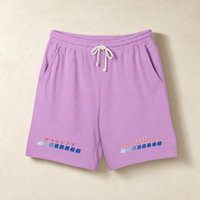 Dallas Blue Elephant Lounge Shorts — Front, Neon Violet | Dallas Republican Convention