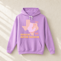 Texas Trump Sunburst Hoodie — Front, Neon Violet | Dallas Republican Convention