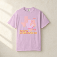 Texas Trump Sunburst Tee — Front, Orchid | Dallas Republican Convention