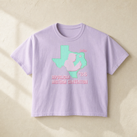 Texas Trump Green/Pink Boxy Tee — Front, Orchid | Dallas Republican Convention