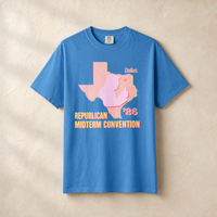 Texas Trump Sunburst Tee — Front, Royal Caribe | Dallas Republican Convention