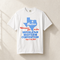 Dallas Welcomes You '26 Tee — Front, White | Dallas Republican Convention