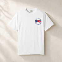 Dallas ♥ GOP + Boots 2-Sided Tee — Front, White | Dallas Republican Convention