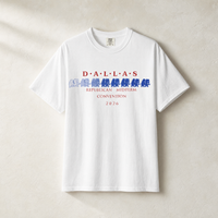 Dallas Blue Elephant Tee — Front, White | Dallas Republican Convention