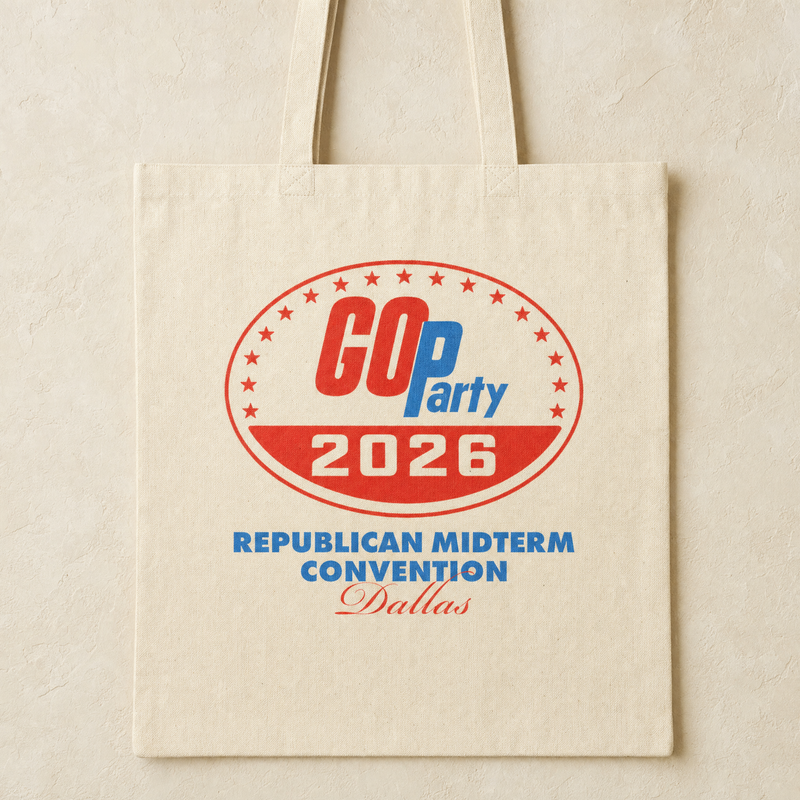 GO-Party! 2026 Tote Bag — Front | Dallas Republican Convention