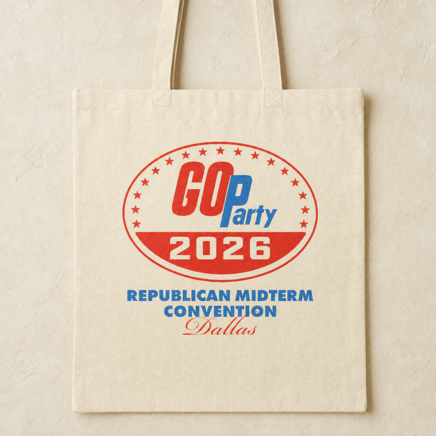 GO-Party! 2026 Tote Bag — Front | Dallas Republican Convention