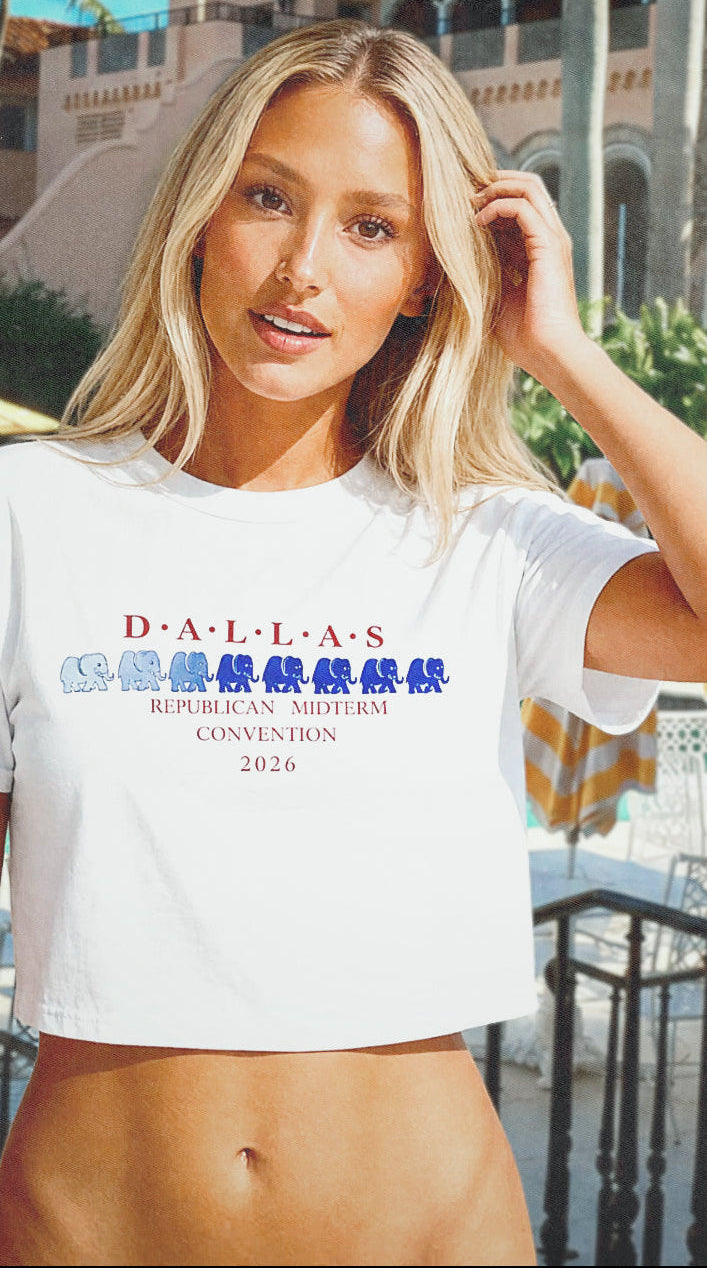 Dallas Boots ♥ GOP on model — Boxy Tee